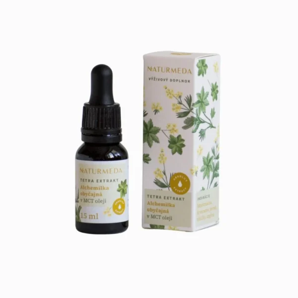 Alchemilka obyčajná Naturmeda Tetra bylinný extrakt 15 ml s krabičkou