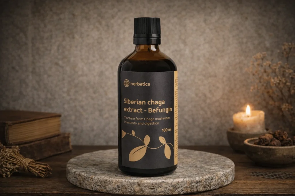 Befungin tinktúra z čagy sibírskej Herbatica 100 ml na podložke