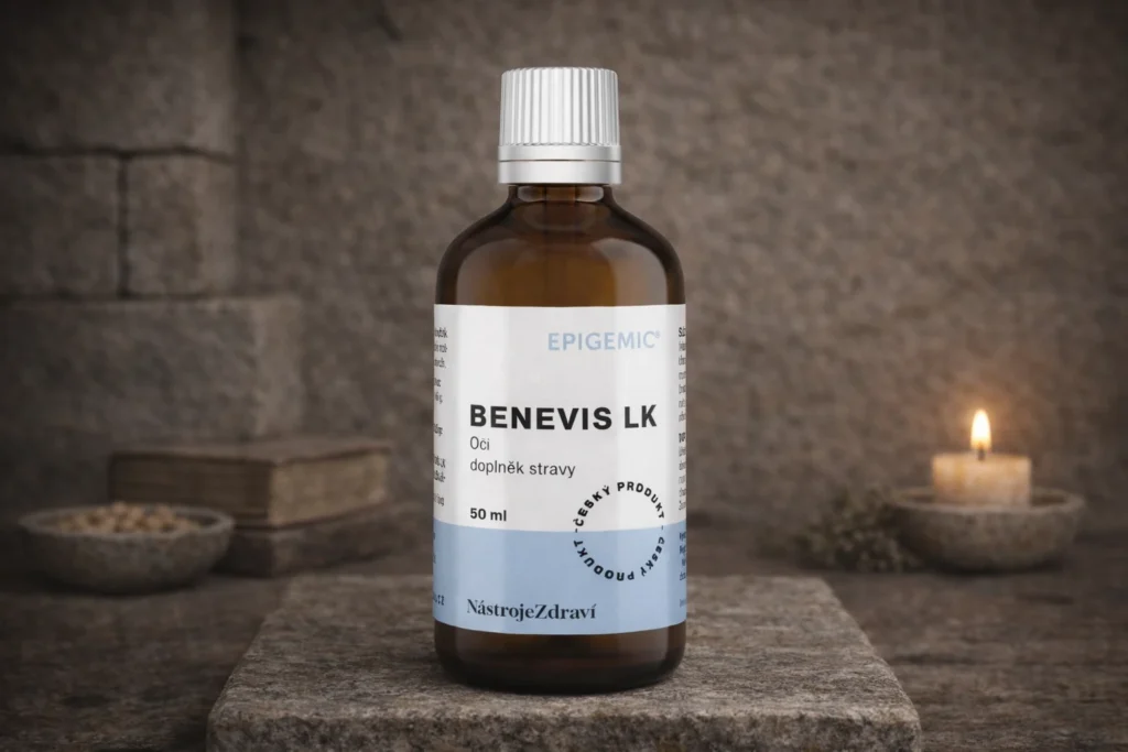 BeneVis LK Epigemic 50 ml na kamennom podklade so sviečkou