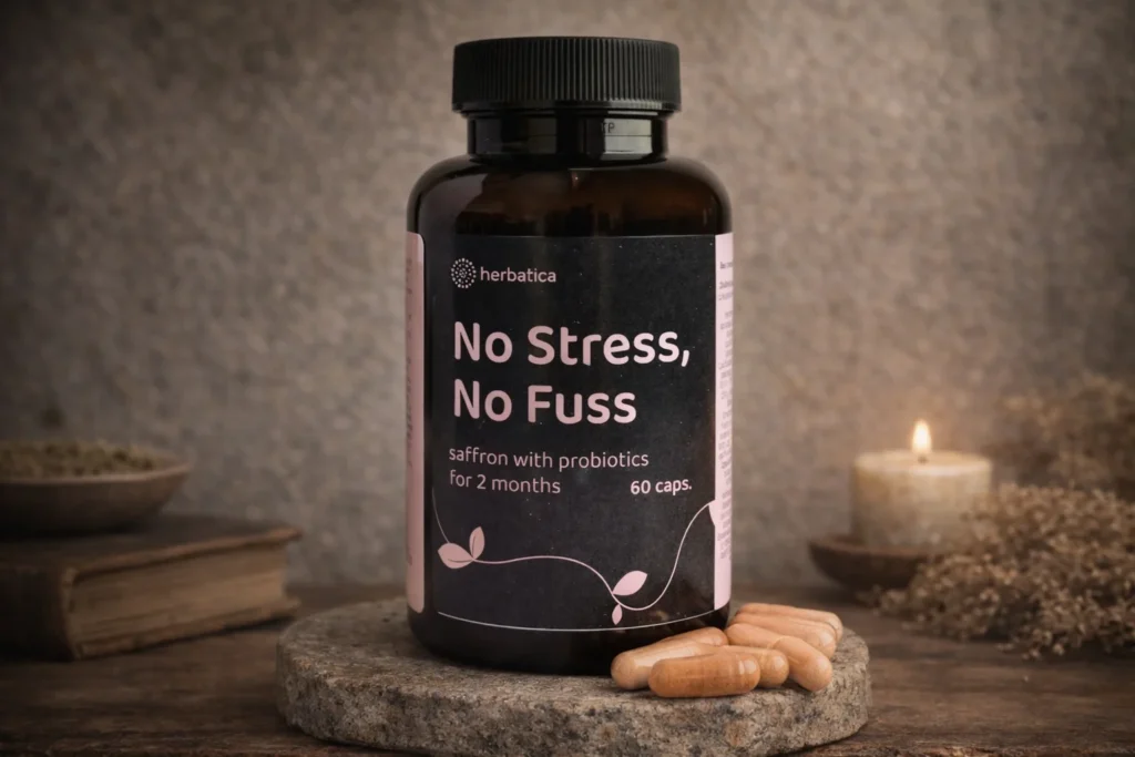 No Stress No Fuss Herbatica šafran s probiotikami pri sviečke