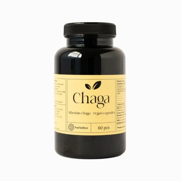 Čaga sibírska - 60 vegánskych kapsúl (300mg - kapsula) - Herbatica