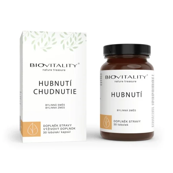 BioVitality Chudnutie kapsuly s krabičkou a fľaškou 30 toboliek
