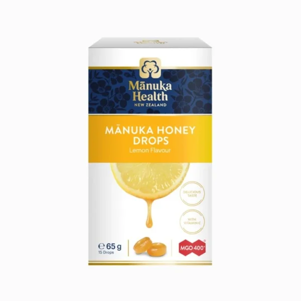 Cukríky s Manuka medom MGO 400 citrón Manuka Health v krabičke