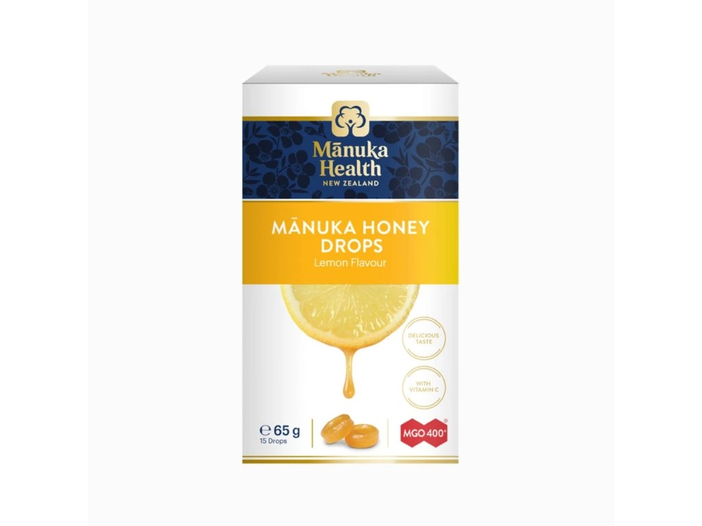 Cukríky s Manuka medom MGO 400 citrón Manuka Health v krabičke