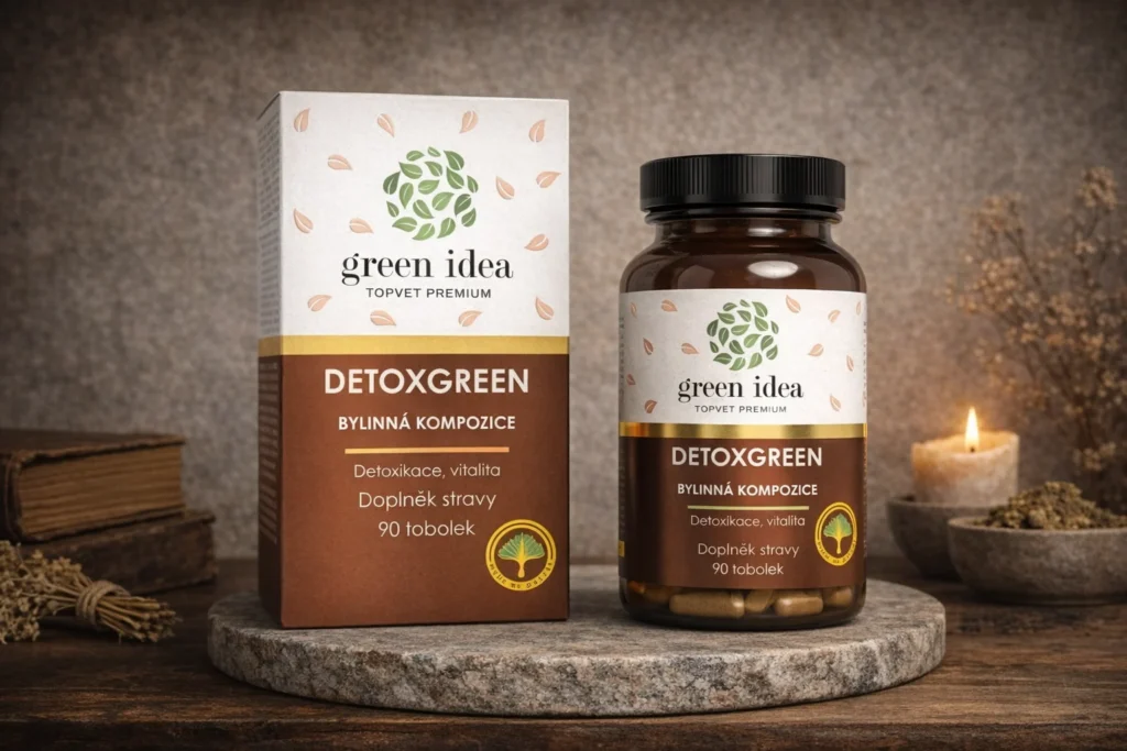 Detoxgreen Green idea 90 toboliek s krabičkou a dózou