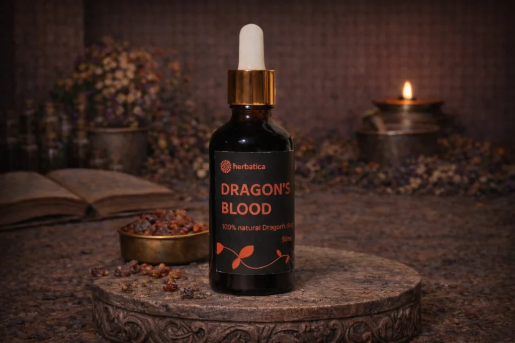 Dračia krv Herbatica kvapky 50 ml v rustikálnom aranžmáne