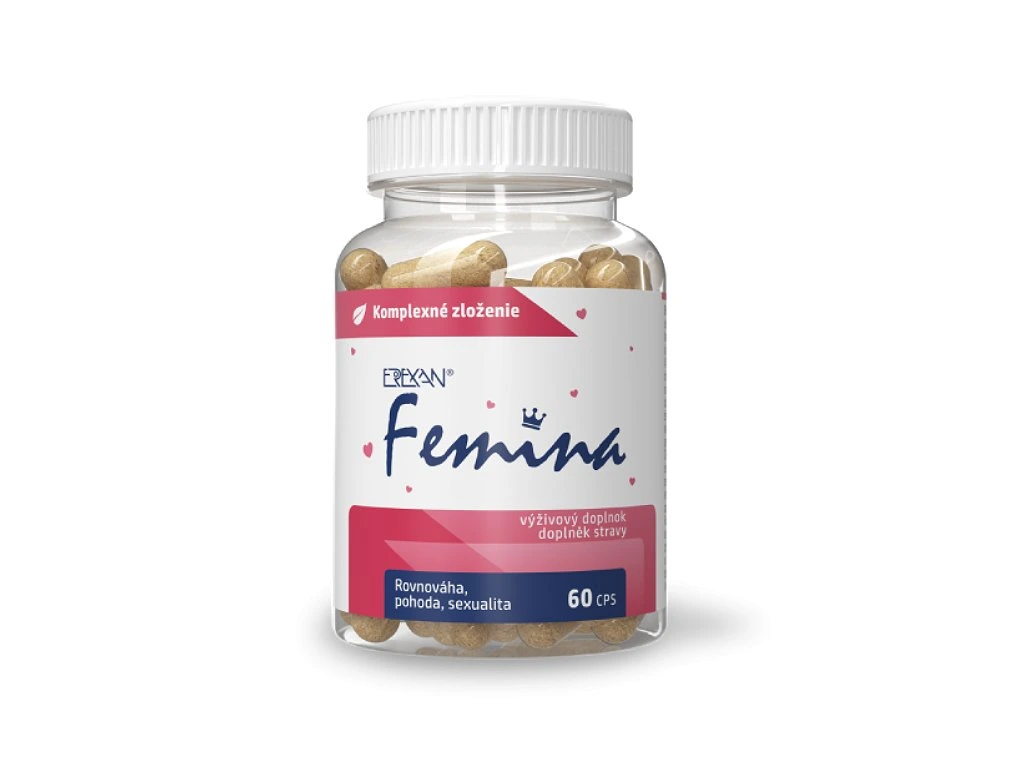 EREXAN Femina 60 kapsúl v priehľadnej dóze