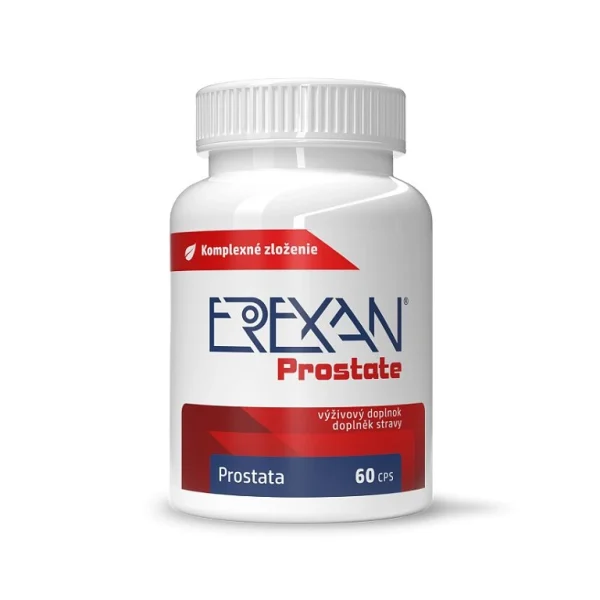 Erexan Prostate 60 kapsúl v bielej plastovej dóze