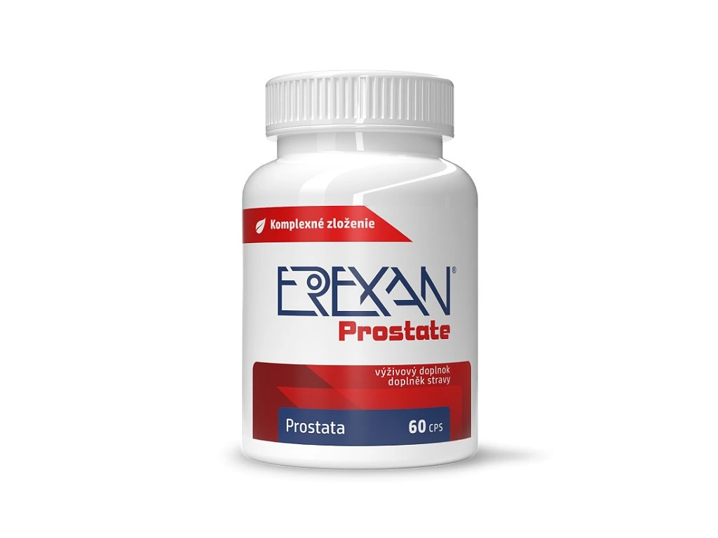 Erexan Prostate 60 kapsúl v bielej plastovej dóze
