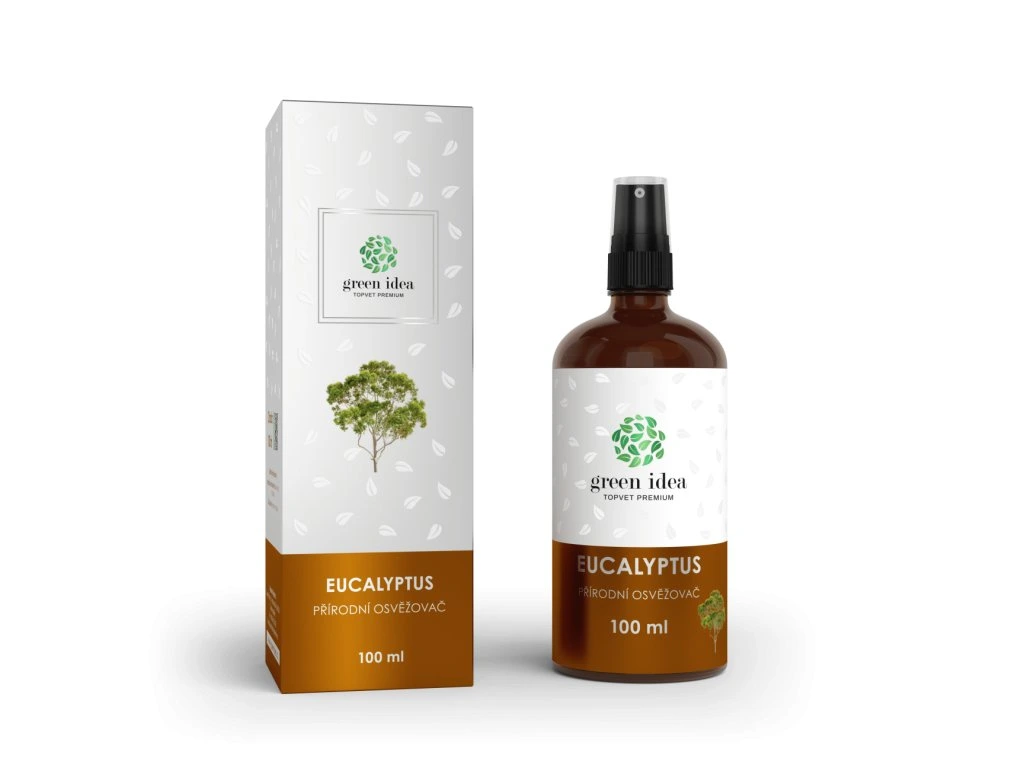 Prírodný osviežovač vzduchu Eucalyptus Green Idea 100 ml s rozprašovačom