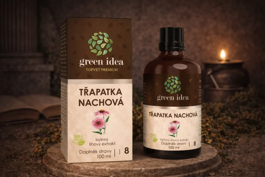Echinacea tinktúra Green Idea 100 ml v prírodnej scéne