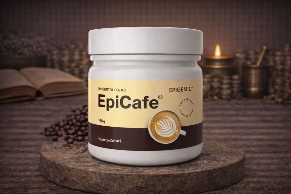 EpiCafe instantný nápoj Epigemic 150 g s kávovými zrnami