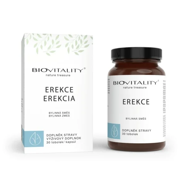 Biovitality Erekcia bylinná zmes v krabičke a dóze