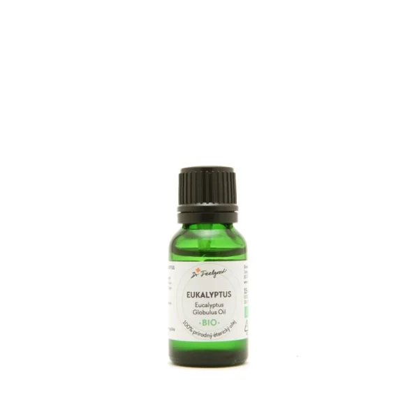 Eukalyptus BIO éterický olej Dr. Feelgood 15 ml v zelenej fľaštičke