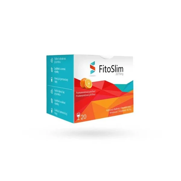 FitoSlim drink s pomarančovou príchuťou v balení 20 vrecúšok