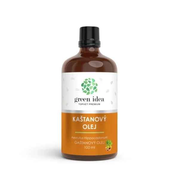 Gaštanový bylinný olej Green Idea v 100 ml fľaši