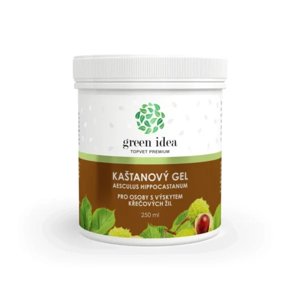 Gaštanový gél Green idea 250 ml v bielom tégliku