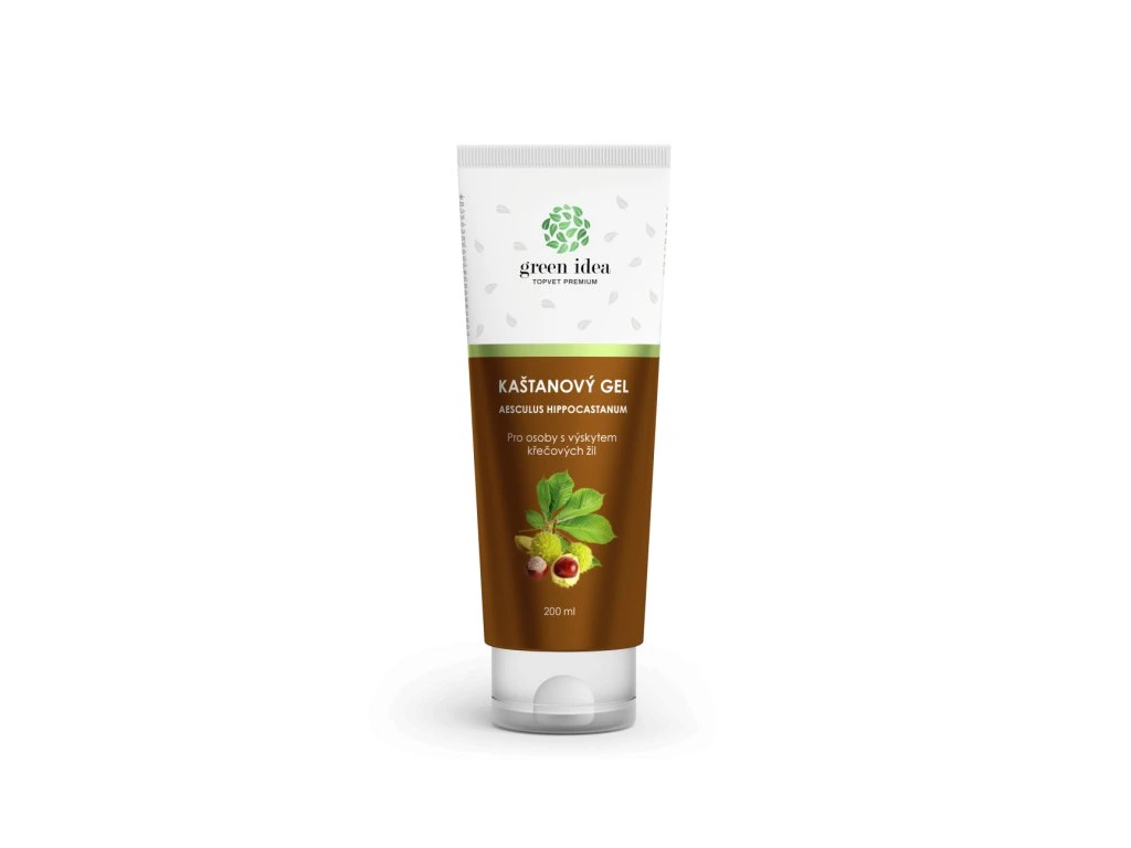 Gaštanový gél Green idea 200 ml v bielej tube