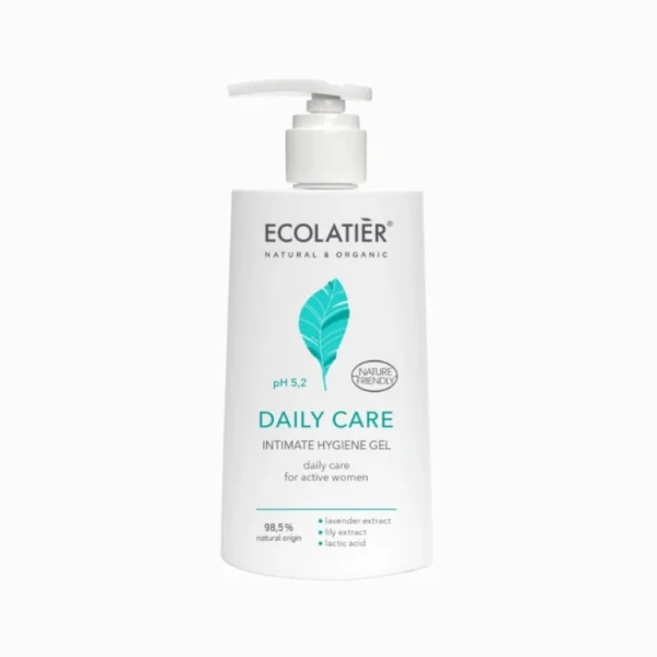 Gél na intímnu hygienu Ecolatier Daily Care v bielej fľaši