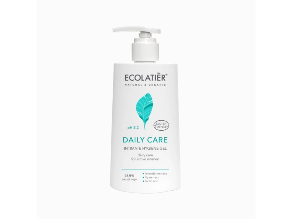Gél na intímnu hygienu Ecolatier Daily Care v bielej fľaši