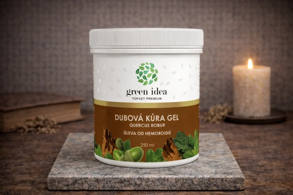 Gél z dubovej kôry Green idea 250 ml na kamennom podklade