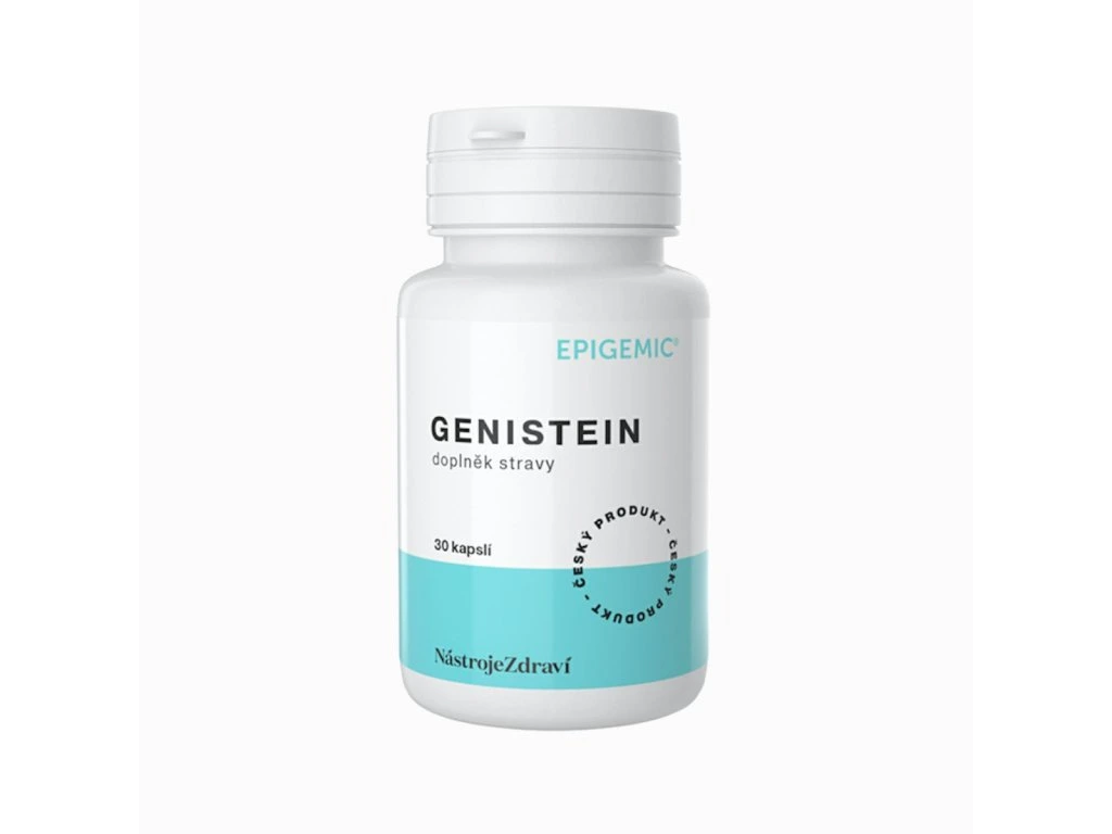 Genistein Epigemic 30 kapsúl v bielej dóze