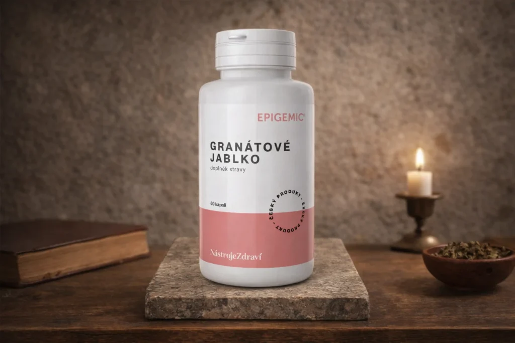 Epigemic Granátové jablko 60 kapsúl na kamennej podložke