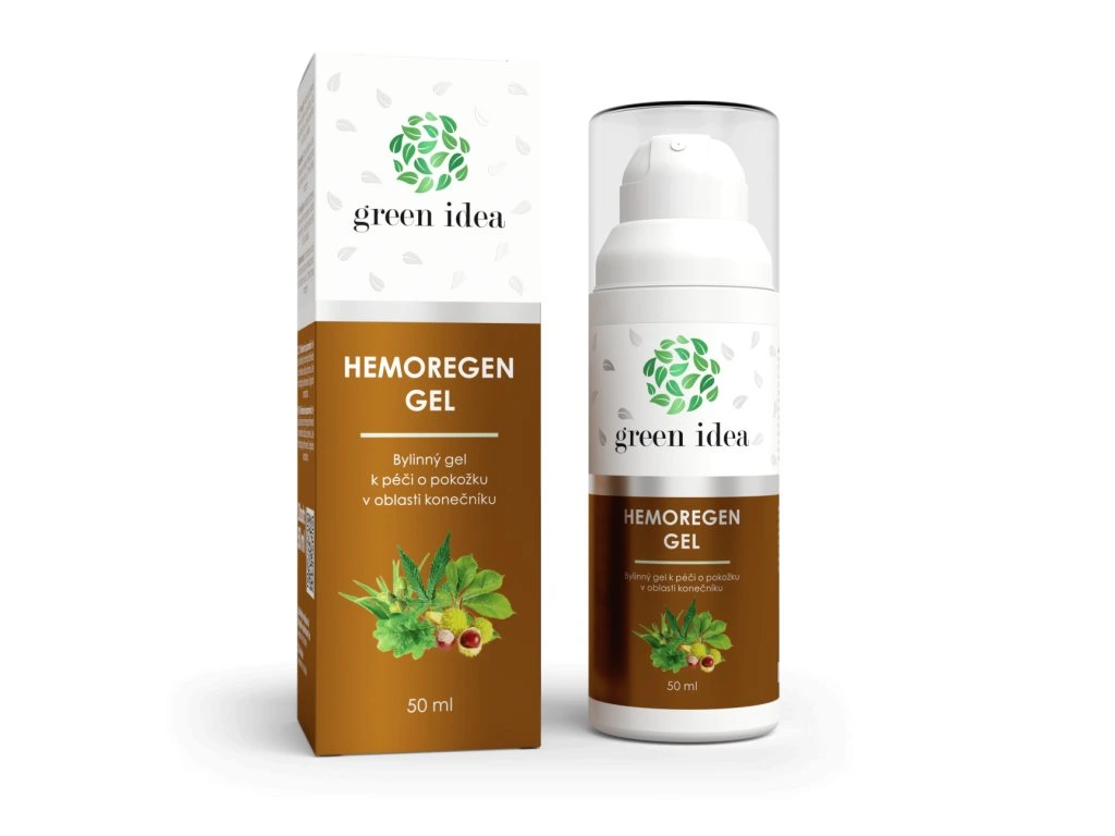 Hemoregen gel Green idea 50 ml s krabičkou a pumpičkou