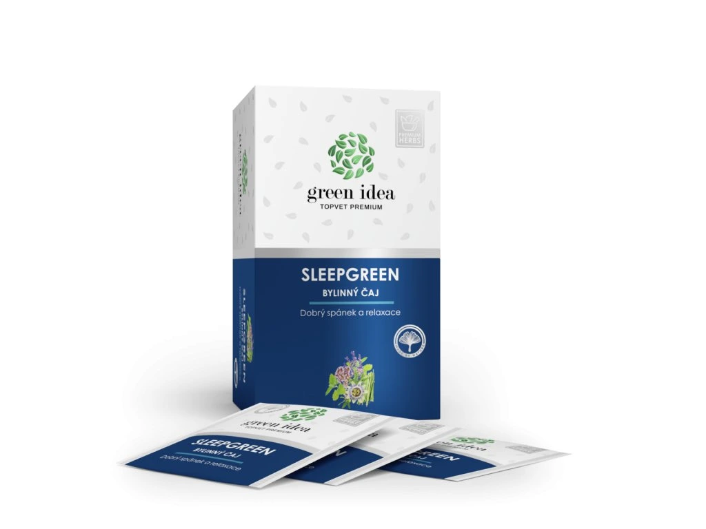 Bylinný čaj na spánok Herbex Sleepgreen 20 vrecúšok