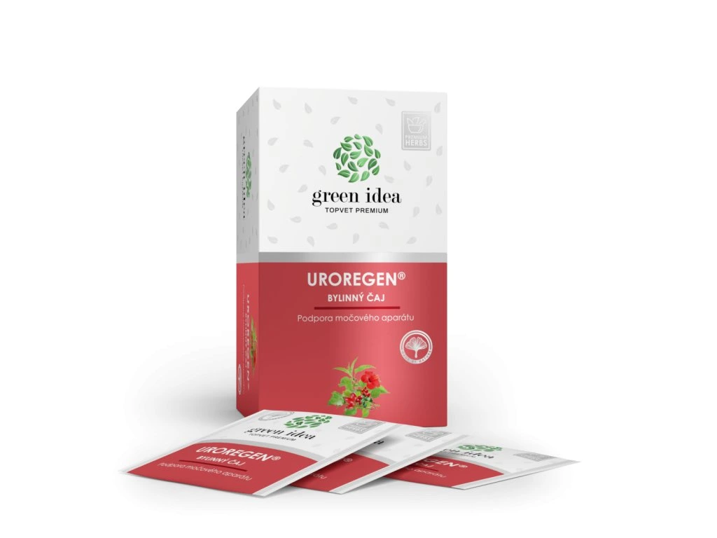 Uroregen bylinný čaj Green idea 20 vreciek s krabičkou