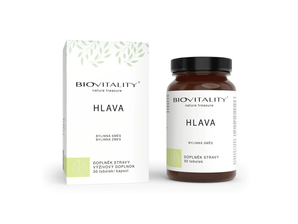 Bylinná zmes na bolesť hlavy Green idea HLAVA 30 kapsúl