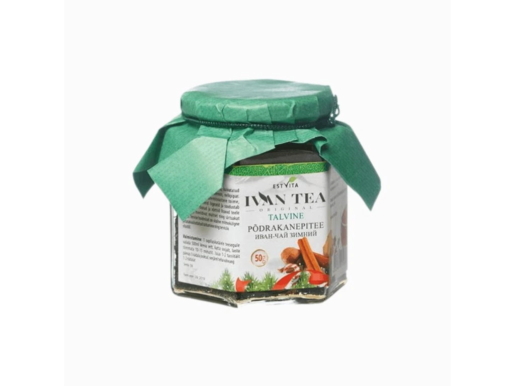 Ivan čaj Estvita Zimný mix v sklenenom pohári 50 g