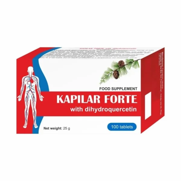 Kapilar Forte s dihydrokvercetínom, výživový doplnok v balení 100 tabliet