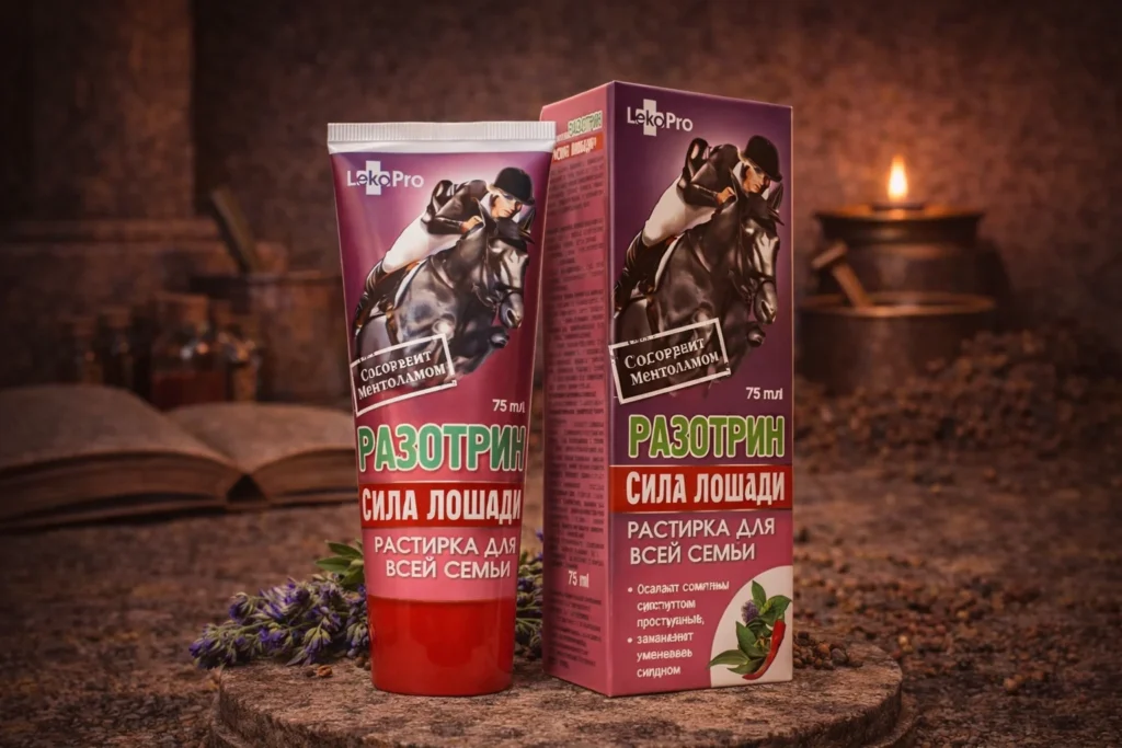 Konská sila krém Razotrin LekoPro v tube a krabičke