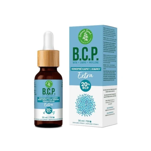 Konopné kvapky s BCP Extra 30 ml Zelená Země