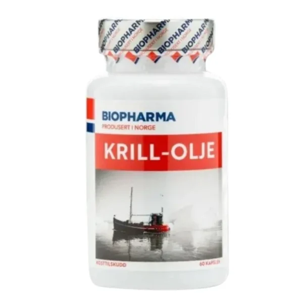 Krill olej Biopharma 60 kapsúl v bielom balení