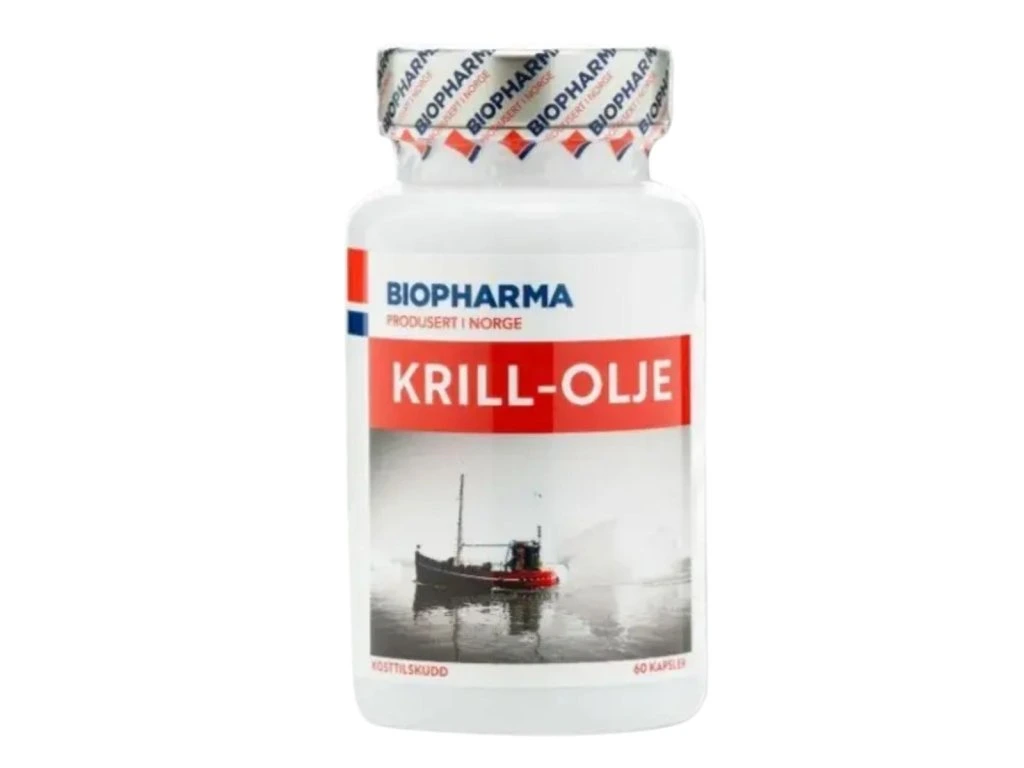 Krill olej Biopharma 60 kapsúl v bielom balení