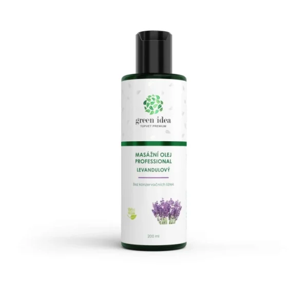 Levanduľový masážny olej 200 ml – Green idea