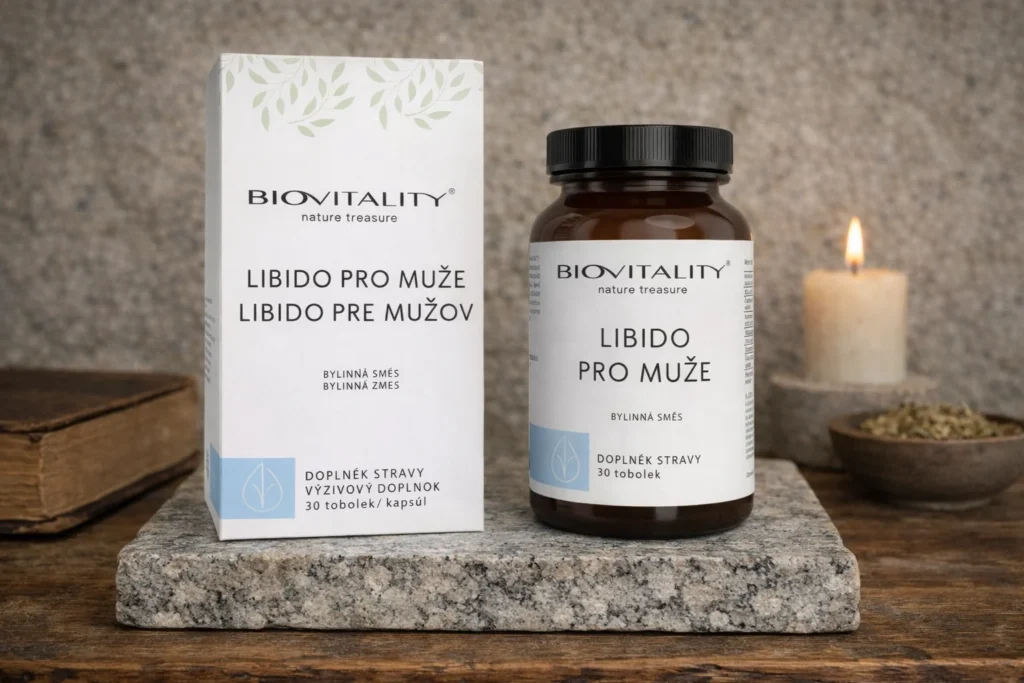 Biovitality Libido pre mužov bylinná zmes na kamennej podložke