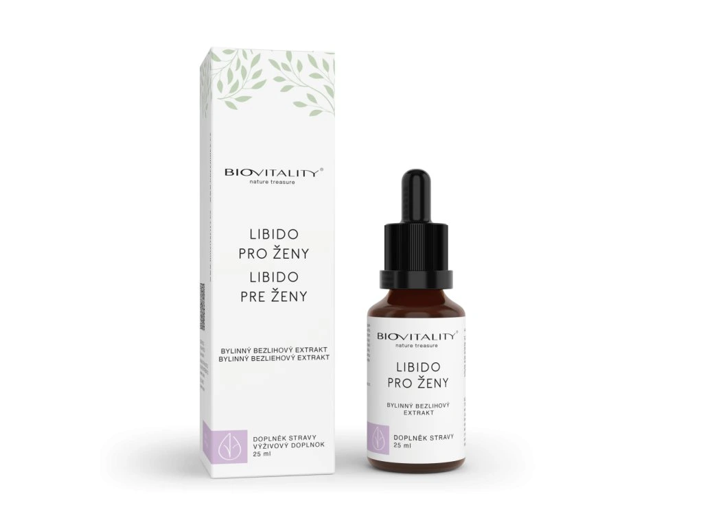 Libido pre ženy BioVitality kvapky s krabičkou a fľaštičkou 25 ml