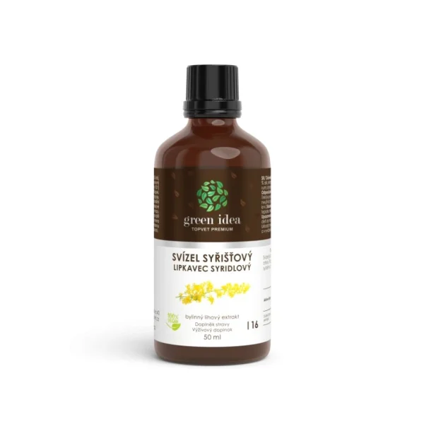 Lipkavec syridlový tinktúra Green idea 50 ml v hnedej fľaši