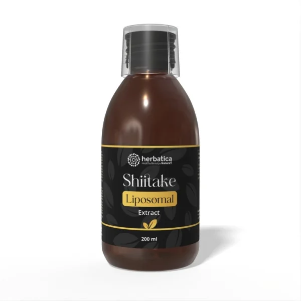 Lipozomálny extrakt Shiitake Herbatica 200 ml v hnedej fľaši