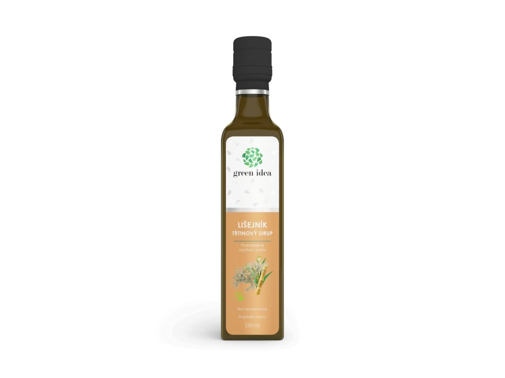 Lišajník islandský trstinový sirup Green idea vo fľaši 250 ml