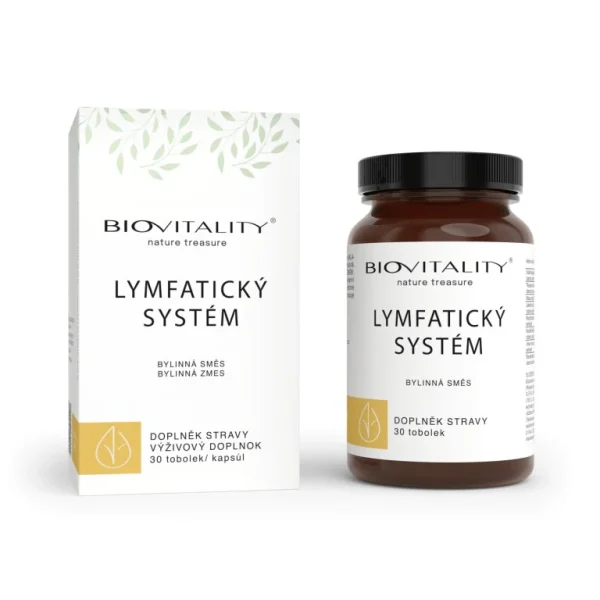 Biovitality Lymfatický systém bylinná zmes v krabičke a dóze