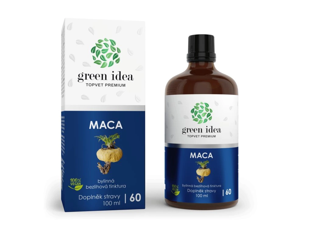 Maca bezliehová tinktúra Green idea s krabičkou 100 ml