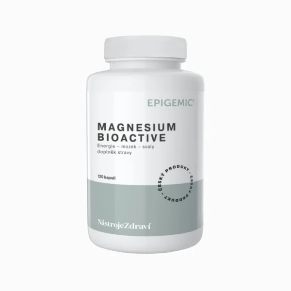 Magnesium BioActive Epigemic v bielom balení so 120 kapsulami