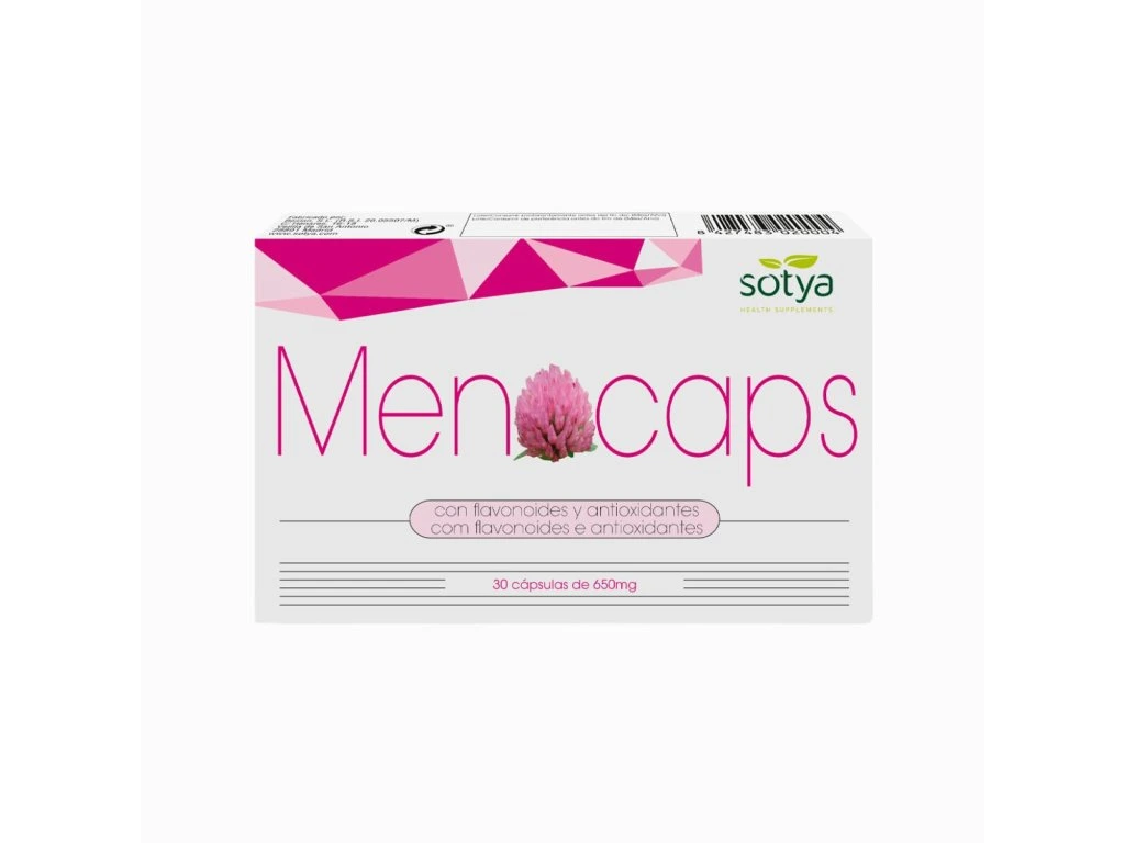 MenoCaps Sotya doplnok výživy v bielo-ružovej krabičke