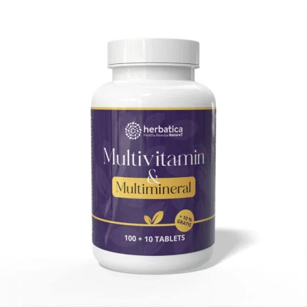 Multivitamín a multiminerál Herbatica v bielom balení 110 tabliet