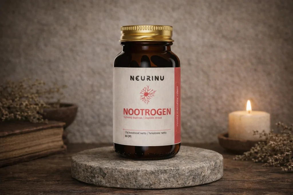 NEURINU Nootrogen na kamennom podstavci so sviečkou