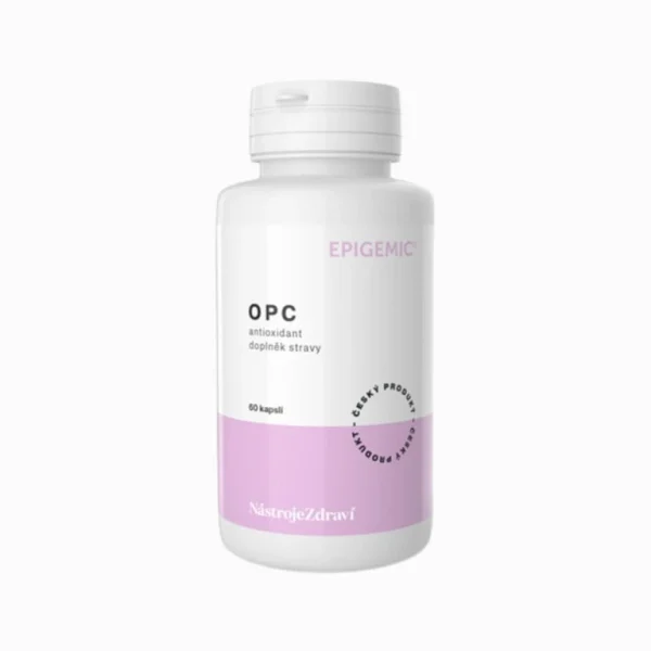 OPC Epigemic 60 kapsúl v bielej dóze s ružovou etiketou